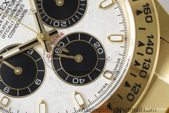 0130 Daytona 116508 QF 1:1 Best Edition Meteorite Dial on YG Bracelet SA4130 V FlexibleFit 1759